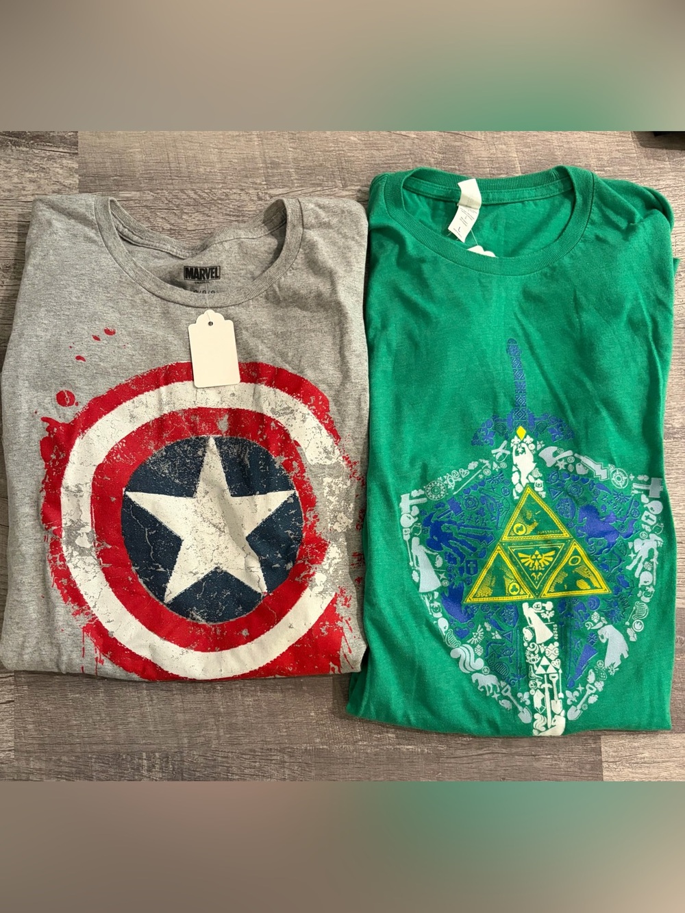 Zelda and Captain America Men’s Tshirt